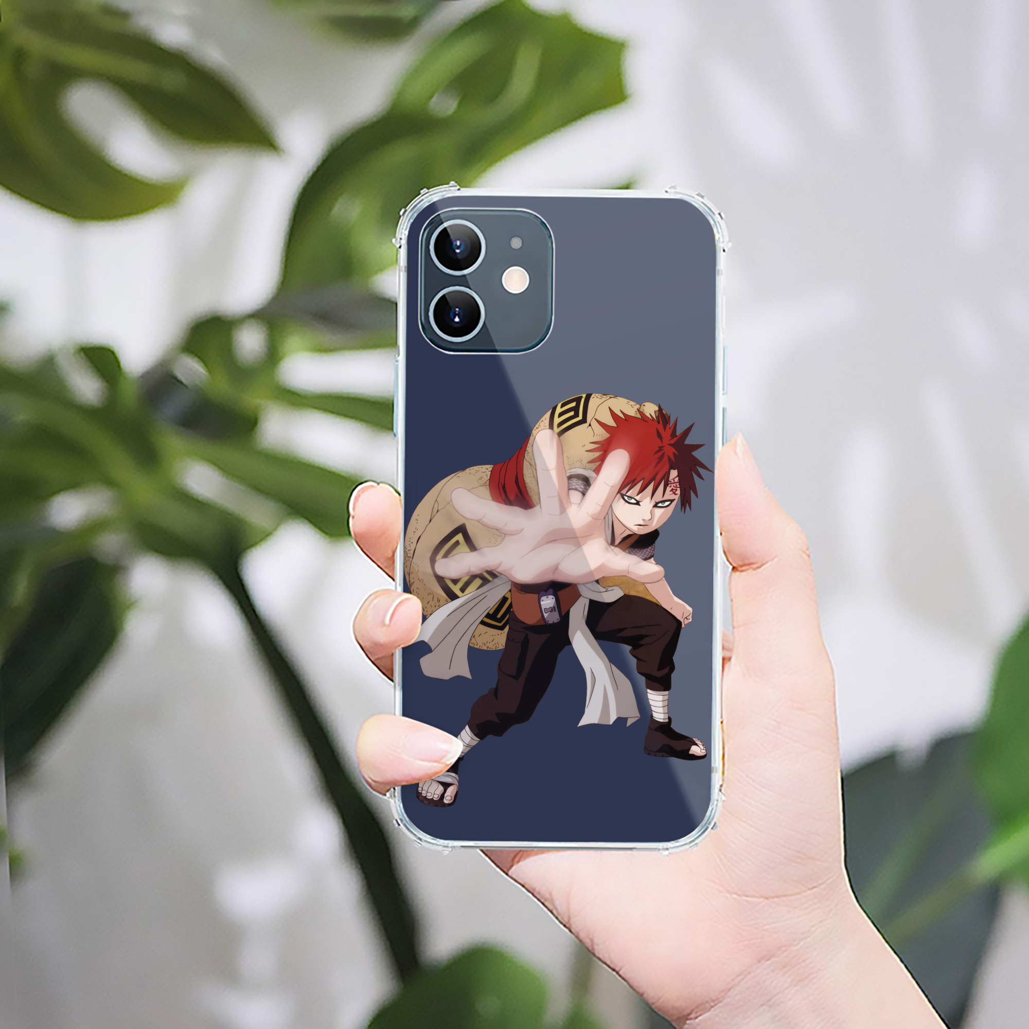 （画像用） NARUTO -ナルト- ガアラ Gaara 【iPhone 12シリーズ対応】透明スマホケース（クリアソフトケース）